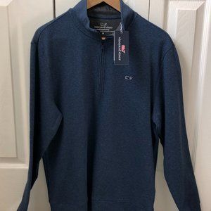 Vineyard Vines Performance Fleece 1/2 Zip Blue